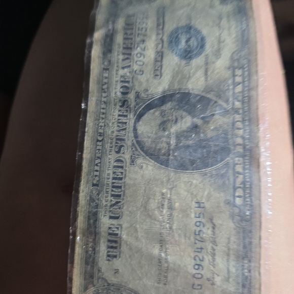 1935 series E silver certificate 1$ error bill - Picture 8 of 16